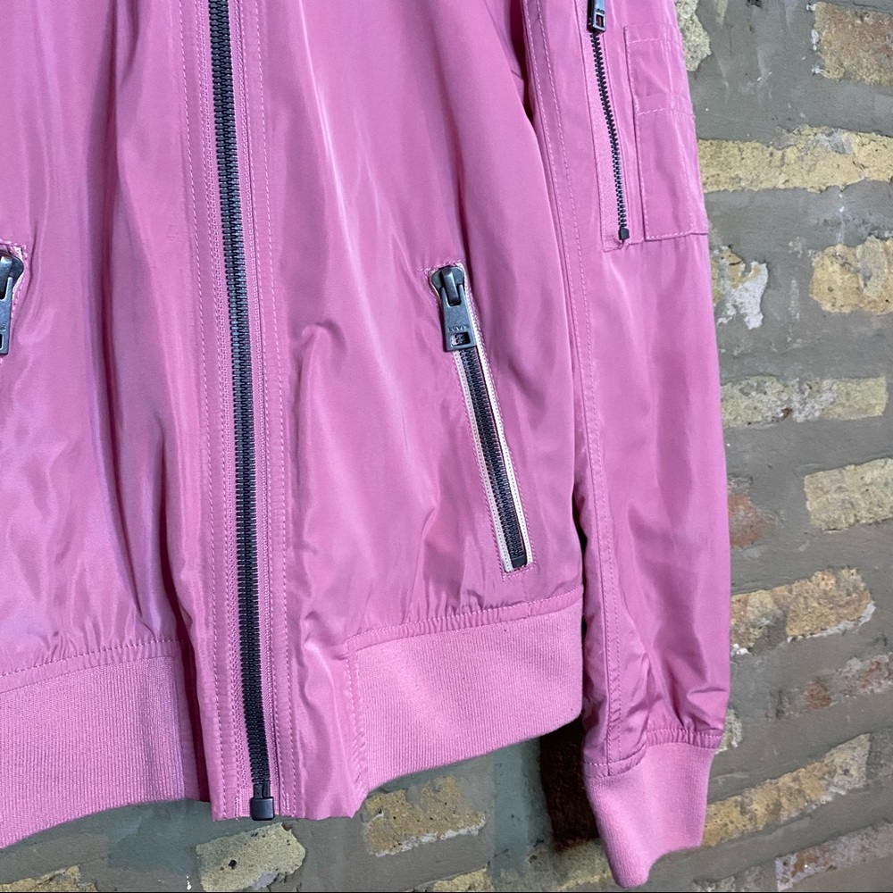 LEVI STRAUSS ~ Pink Bomber Nylon Lightweight Jacket - Picture 9 of 11